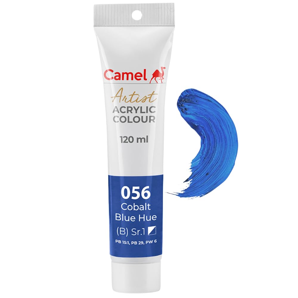 Camlin Kokuyo Cobalt Blue Hue Artist Acrylic Color-120 ML-image-47