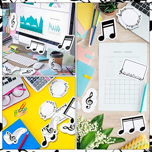 Music Themed Sticky Notes Funny Sticky Note Pads Fun Sticky Notes Gift For Music Teacher Appreciation Musical Notes Message Reminder Pads For Office School Supplies (12 Pads) #TOP6