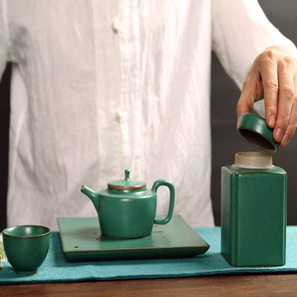 Contenitore per la conservazione della Cucina retrò Portatile con Coperchio Contenitore per la conservazione degli Alimenti Contenitore per la conservazione del tè e del caffè dello Zucchero