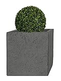 Pflanzwerk® Pflanzkübel Cube XXL Lava Grau 53x65x65cm *Frostbeständiger Blumenkübel* *UV-Schutz* *Qualitätsware*