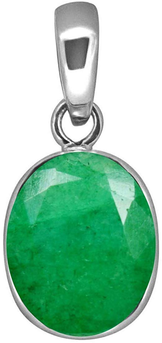 gemstrue 11.25 Ratti Natural Columbian Emerald Panna Pendent Brass Plated Ashthadhatu for Men & Women AAA+ Quality-picture-16