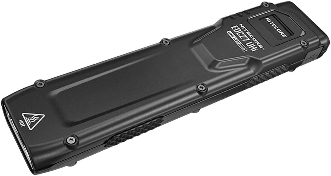 Nitecore EDC27 UHi 3100 Lumen Ultra Slim Flat EDC Flashlight, Black, EDC27UHI