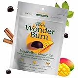 Plant People WonderBurn Metabolism & Cravings Control Gummies, Zero Sugar, Ripe Mango Flavor (60 Count)