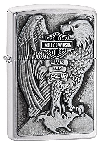 Zippo Harley Eagle & Globe briquet essence rechargeable résistant au vent