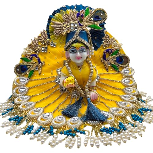 Vrindavanstore.in Janmashtami Special Yellow & Blue Laddu Gopal Dress ...