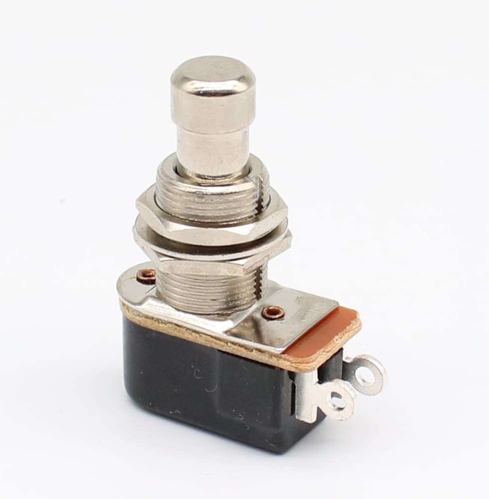 EdricShop 6pin 9 Pin Guitar Effects Pedal Box Stomp Foot Latching 3PDT Switch True Bypass - (Color: Black 2pin/ Standard: Without Lock)