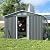 Kullavik 12FT x 10FT Outdoor Storage Shed,Waterproof Metal Tool Shed with Lockable Sliding Door and Air Vents,Metal Storage Shed for Garden,Patio,Lawn