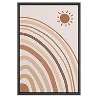 SIGNWIN Framed Canvas Wall Art Nordic Rainbow Canvas Prints Home Artwork Decoration for Living Room,Bedroom - 16