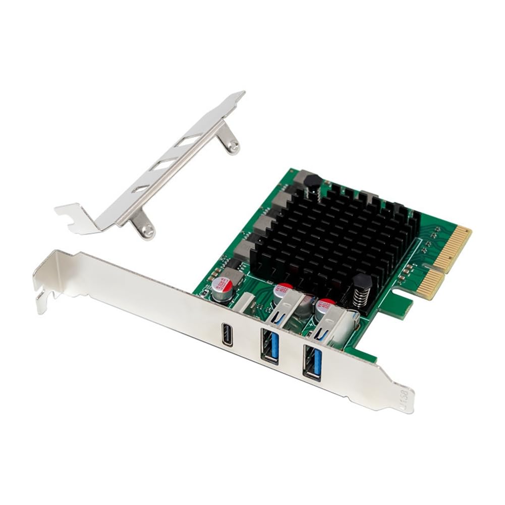 Carte USB 3.2 PCIe x4 Extension 2 Ports Type-C 20 Gbit/s