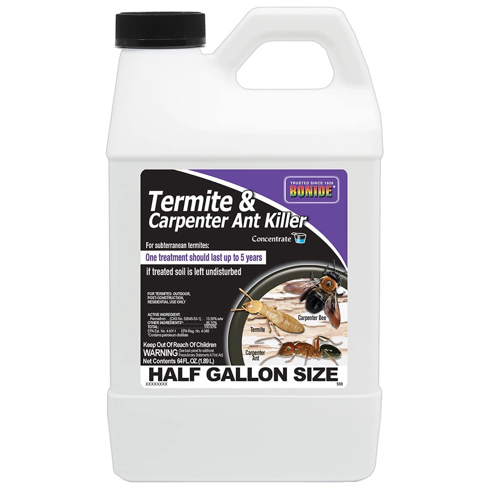 BonideTermite & Carpenter Ant Killer, 64 oz Concentrated Insect Killer, Long Lasting Treatment for Lawn & Home