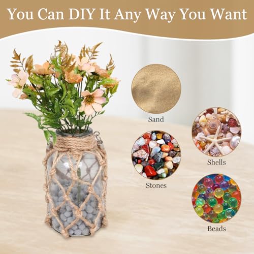 Jarrones de cristal decorativos para centros de mesa de bodas y mesas de café en el hogar 5