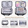AMOIGEE Rolling Tote Bag with Wheels and Handle, Sewing Machine Case, Craft Organizer Tote for Scrapbooking Storage, Teacher Rolling Bag, Craft Supply Storage, Art Bag, Rolling Cart for Teachers #2