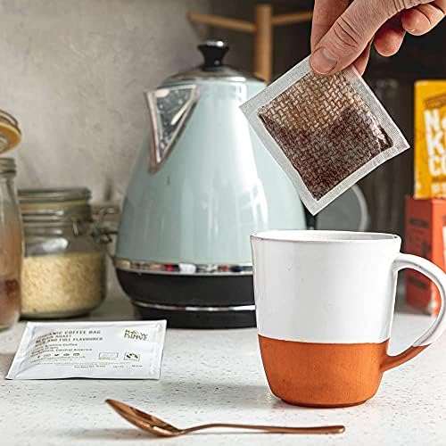 Quality Ground Coffee Bags - Fairtrade, Organic, Single Origin, 100% Arabica (Selection Box, Box of 16 Individually Wrapped Coffee Bags)