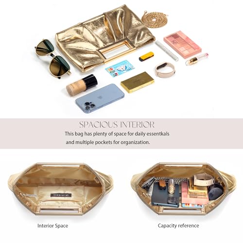 Image of CARIEDO Evening Clutch Bag Bright Color PU Leather Formal Handbag Suitable for Wedding Prom Black Tie Events