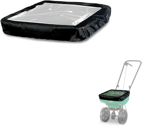 Hadisi Mini cubierta esparcidora de transmisión con ventana transparente de PVC, cubierta impermeable para esparcidor de fertilizantes, adecuada