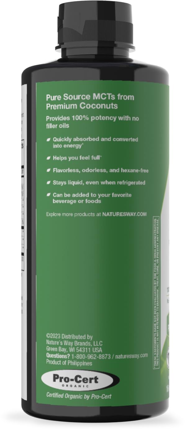 Nature's Way Organic MCT Oil, Brain & Body Fuel*, Keto & Paleo, 16 Fl Oz x3 — Amazon image 10