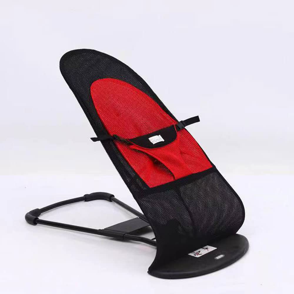 RNQZ Pet Dog Cat Rocker Bed Chair, Portable Toy Bed, Rocking Chair,Assisted Sleep,Three Levels of Height Adjustable,Suitable for Pets, Cats, Dogs,Red