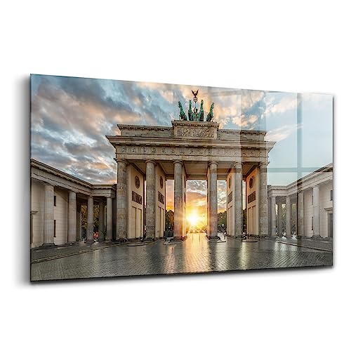 Verre d'art pour l'intérieur Wallfluent tableau Berlin en verre durable