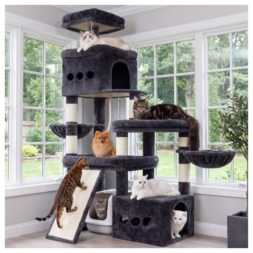 Extra Large 72.4-Inch Cat Tree with Multi-Levels