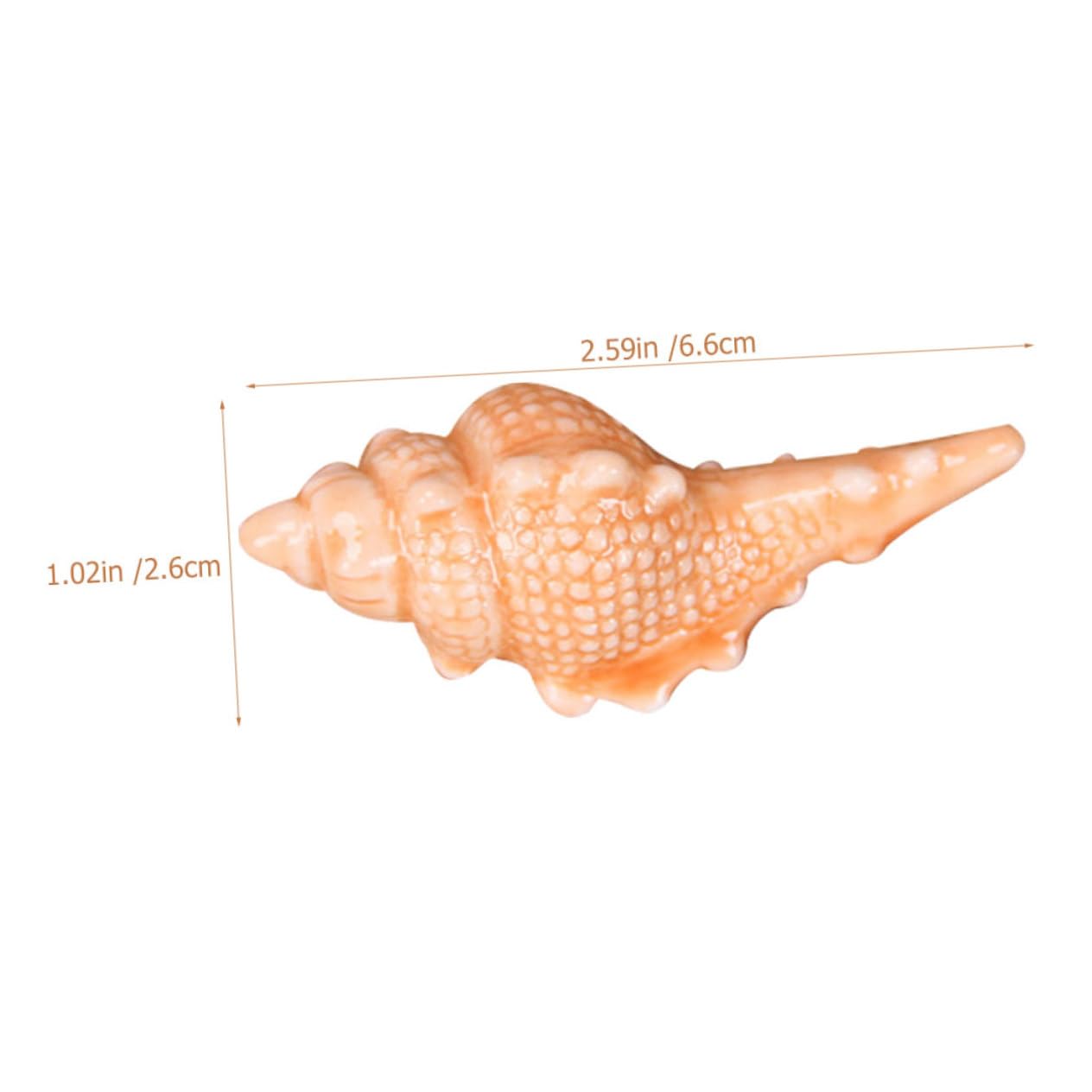 Alipis 6Pcs Ceramic Conch Shape Chopstick Rest Elegant Tableware Holders for Home Decoration for Chopsticks Spoons and Forks Chic Design