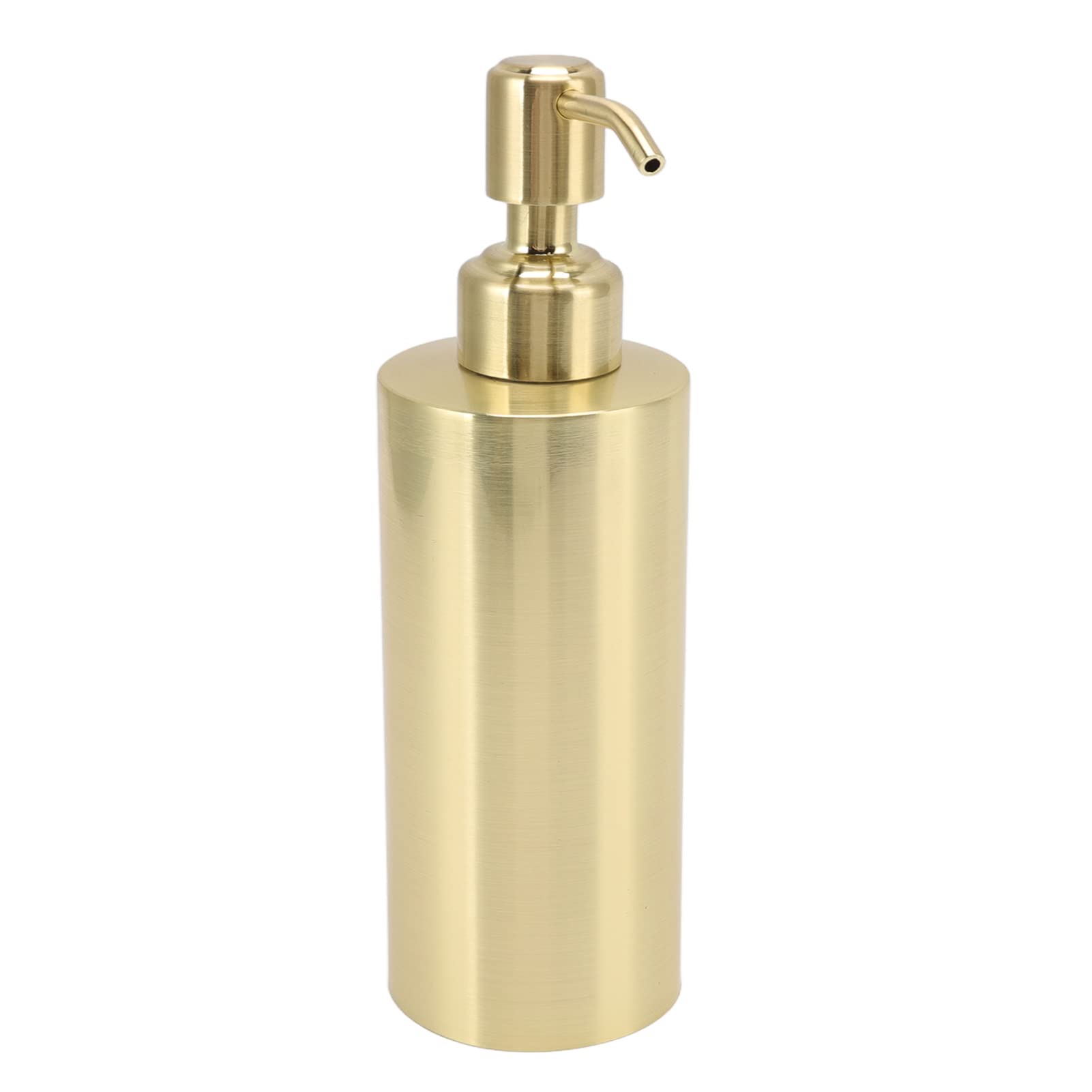 Dispensador de Jabón Dorado, Botella de Acero Inoxidable de Gran Capacidad con Bomba para Baño