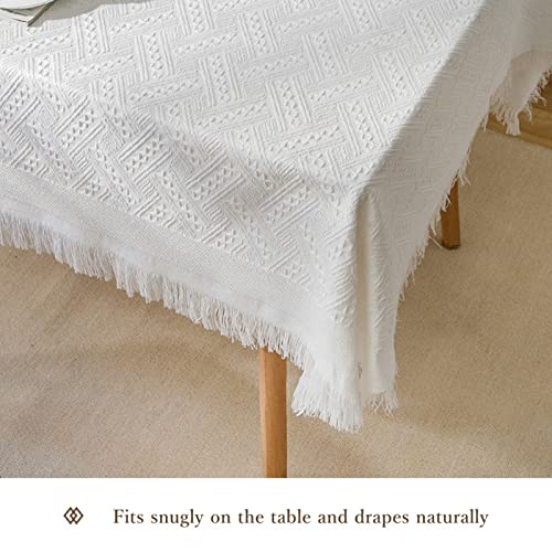 Nappe table à manger 180x340cm coton lin protégeant vos grands meubles - 5