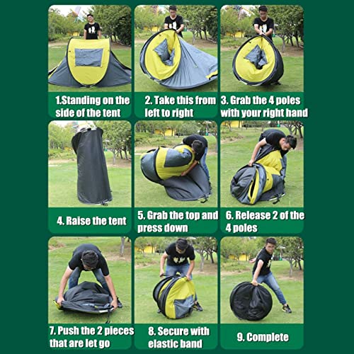 Carpa automática pop up impermeable para camping miniatura 5