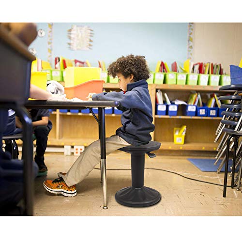 Image of GIA Adjustable Height Wobble Chair - Active Motion Leaning Stool - Sitting Balance Chair for Office Stand Up Desk - Wobble in Your Own Way