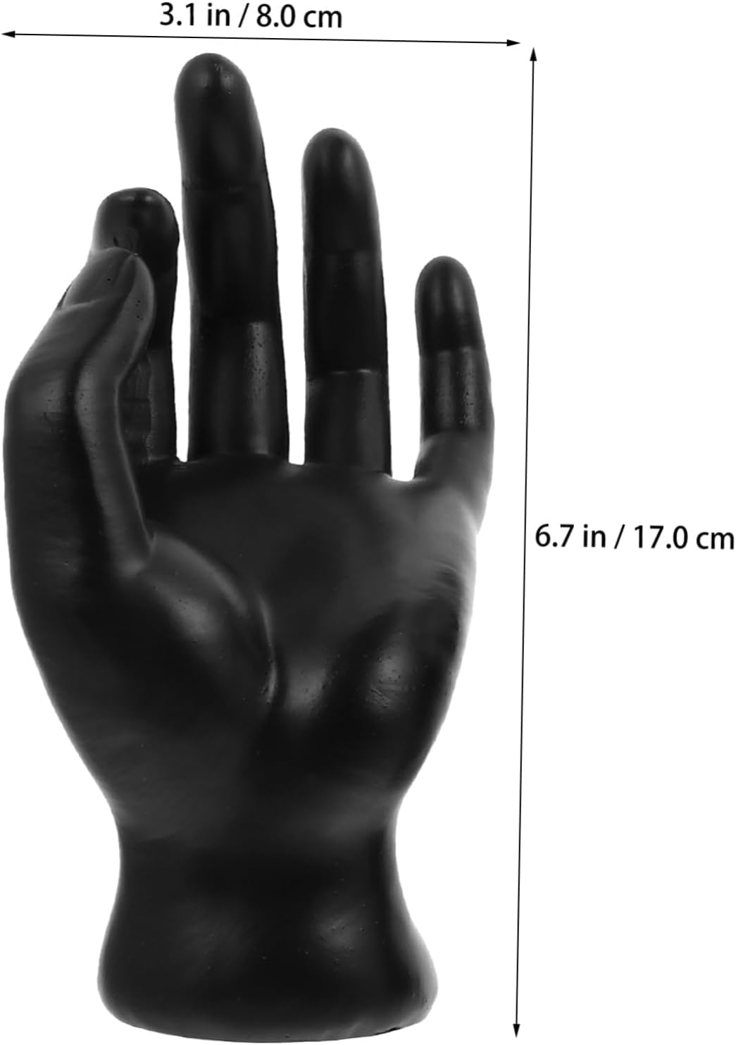 CALLARON 2pcs Hand Model Jewelry Display Stand Resin Bracelet Ring and Necklace Holder for Retail and Personal Use Elegant Jewelry Organizer for Professional Look