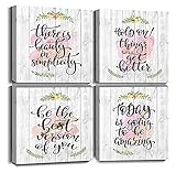 AWLXPHY Decor Inspirational Canvas Wall Art 12x12 for Women Office Decor Modern Motivational Quote...