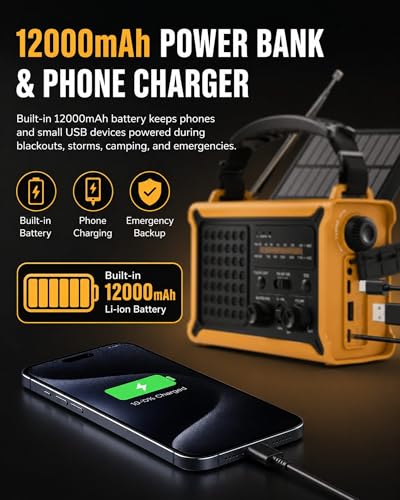 Portable Home Weather Radio Emergency