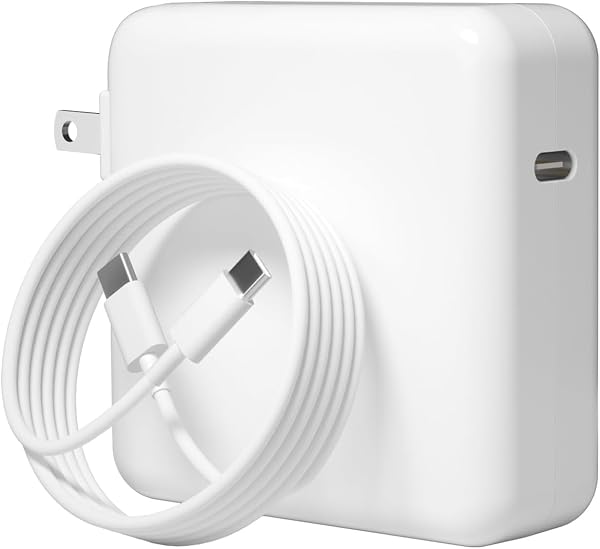 140W C to C Super Fast Charger,Compatible with MacBook Pro 16, 15, 14, 13 Inch, MacBook Air 13 Inch, iPad Pro 2021/2020/2019/2018, Lenovo and All Type C Devices White - 1