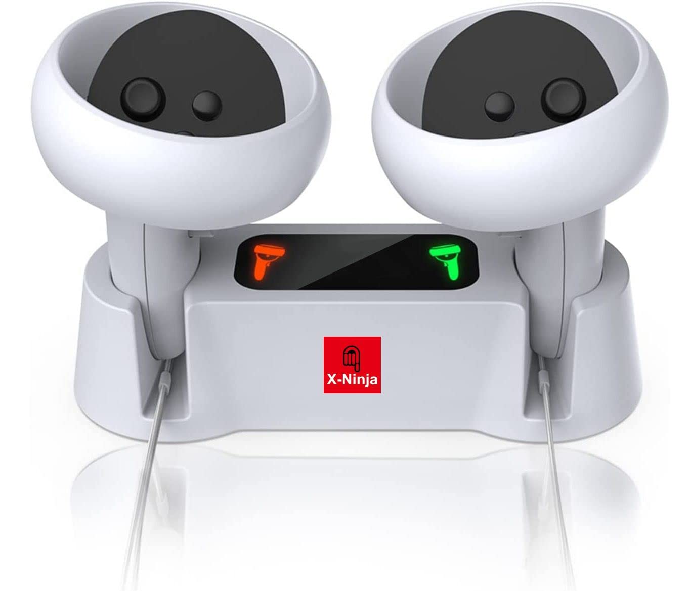 MICROMINI X-Ninja Quest 2 Controllers- Vr Accessories Charger Station with 2 Rechargeable Batteries- Charging Station Set with Type-C Charging Cable- Charging Adapter- White (B0BNBZFP5R) Amazon Price History, Amazon Price Tracker