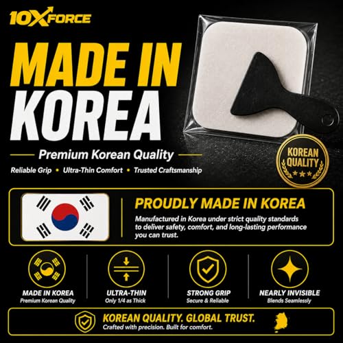 Image of [Made in Korea] Ultra-Thin Bathtub Non Slip Stickers - Diamond Grip Anti Slip Shower Stickers with Strong Adhesive for Elderly, Safety Use (10)
