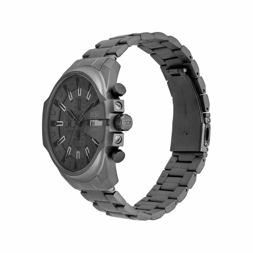 Diesel Uomo Mega Chief Slim, orologio cronografo con cinturino in acciaio inox o in pelle