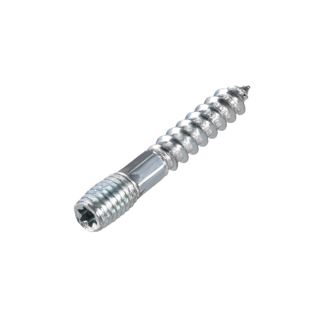 XYWHPGV M8 Hanger Bolts Length 2"(50mm) Double Headed Bolts Self-Tapping Screw for Furniture Legs 8pcs(d2c06 f72a3 710da c72cc e50a9 860d0