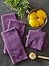DII Cleaning Collection Microfiber Set, Dishtowel, 16x24, Eggplant, 6 Piece