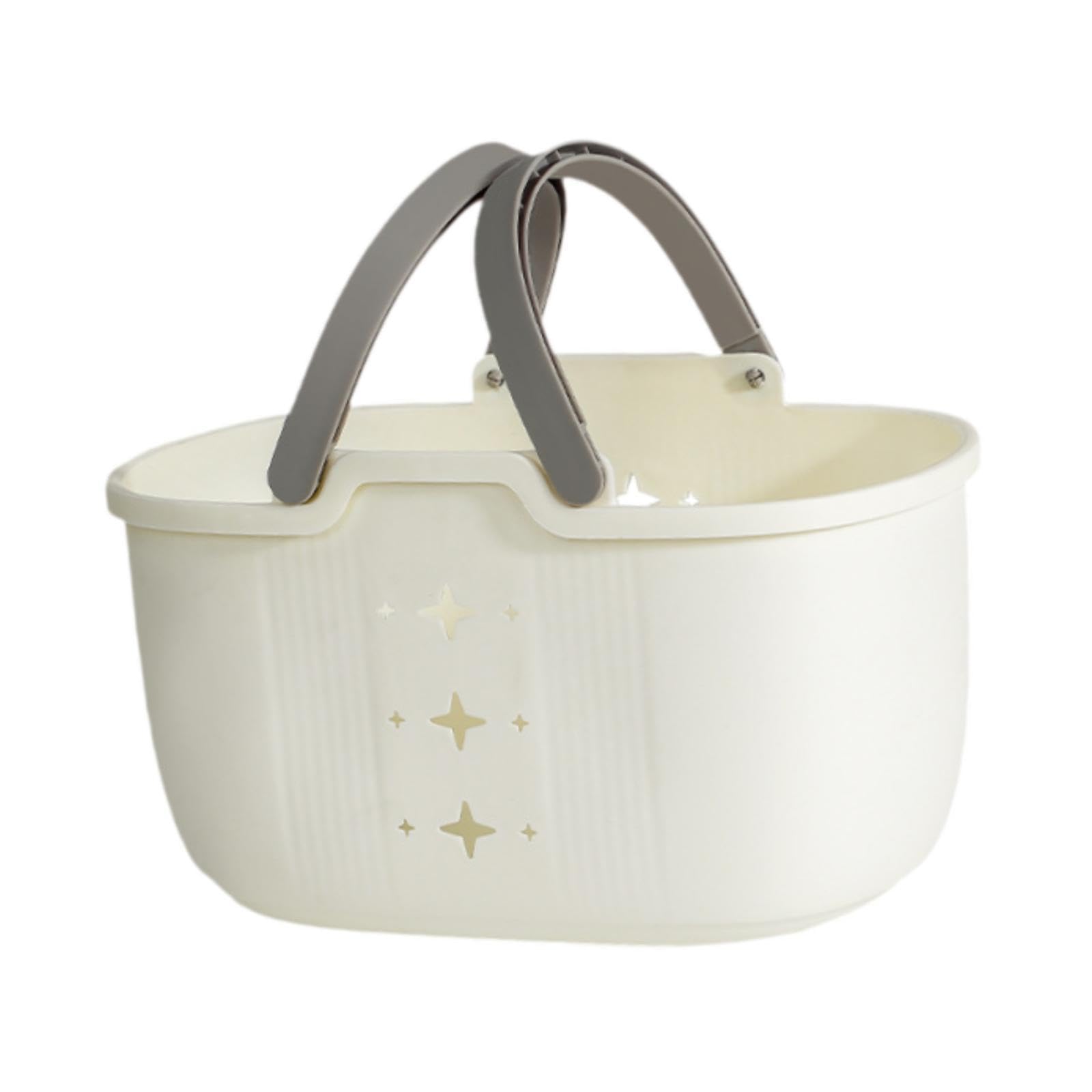 Enakshi (LABEL) Creations Shower Basket with Handles Lightweight Toiletry Organizer for Soap Gym White GrayHome & Garden|Household Supplies & Cleaning|Home Organization|Storage Bins & Baskets 3