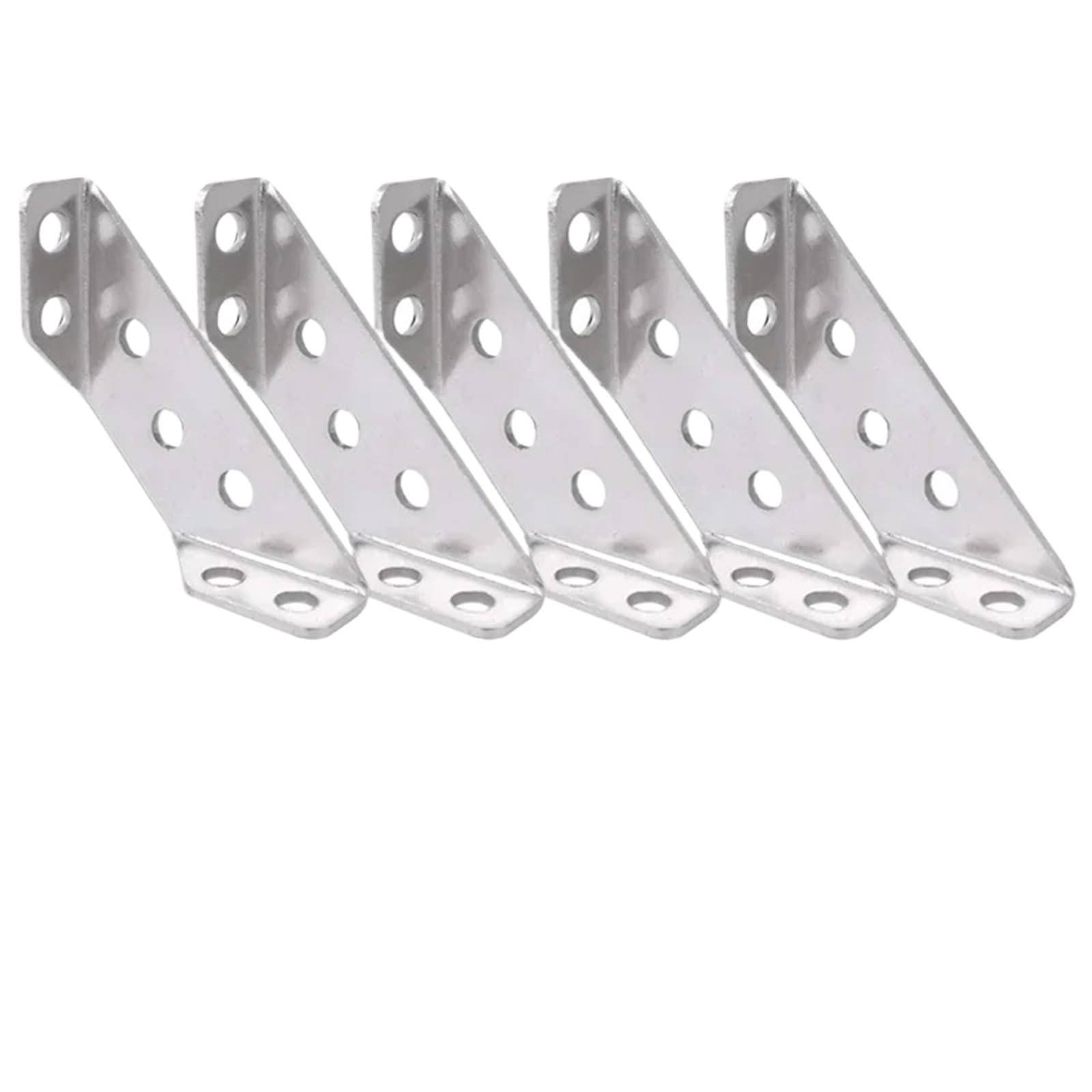 Corner Braces Brackets 20Sets Stainless Steel 90 Degree Corner Bracket with Screws for Cabinet Frame Support Fix(5 Sets)