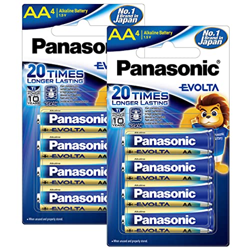 Panasonic Evolta Alkaline Aa Battery, Pack Of 8