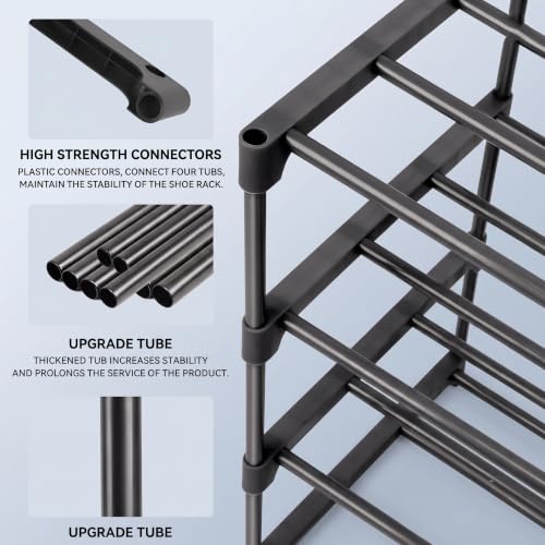 Image of NextZen 3 Layer Multipurpose Shoe Stand & Organizer Rack Premium Plastic Multipurpose Shoe, Cloth & Book Storage Shelf for Home, Balcony, Living Room & Workspace