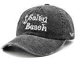 LOKIDVE Salty Beach Baseball Cap for Men and Women, Classic Adjustable Design with Ship's Anchor Emb
