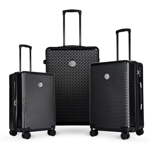 Luggage Sets 3 Piece Hardshell Suitcases with Wheels, Lightweight Expandable Travel Luggage with TSA Lock, Carry-on, Checked Luggage(20inch 24inch 28inch)3