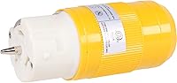 Vista 1 de Journeyman-Pro CS6364C - Conector de cable generador de 50 amperios 125/250 voltios, enchufe hembra con bloqueo giratorio, conexión a tierra