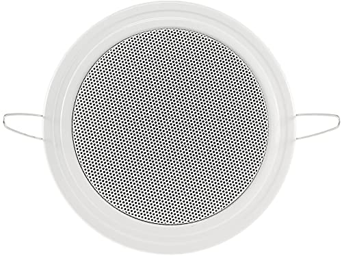 ChiliTec Einbaulautsprecher Deckenlautsprecher 60W flach Einbau Decke Wand Rund 135mm Lautsprecher für Büro Küche Wohnzimmer Heimkino Weiß