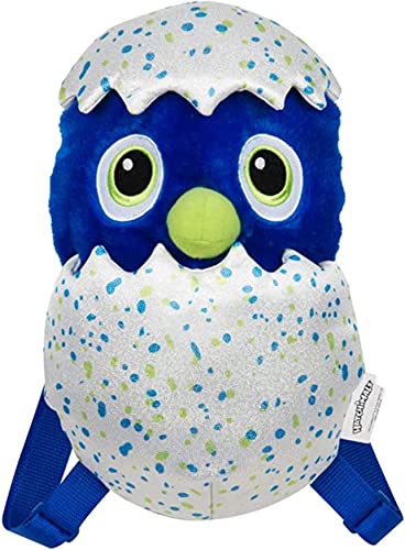 3D-förmiger Rucksack für Kinder, Schulanfang mit Reißverschluss und verstellbaren Trägern, große Reißverschlusstasche, Plüschtasche, modisches Accessoire für Mädchen ab 3 Jahren, Hatchimal, 36 Cover