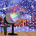 SOMKTN Christmas Snowfall Projector Lights Outdoor, Dynamic Snow Falling Lighting Effects Holiday Projector Lights for Xmas Moving Points Landscape Lights for House, Garden Yard Club Pub Decorations