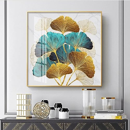 Toile Ginkgo Biloba KEBIA affiche scandinave haute définition pour décoration murale durable