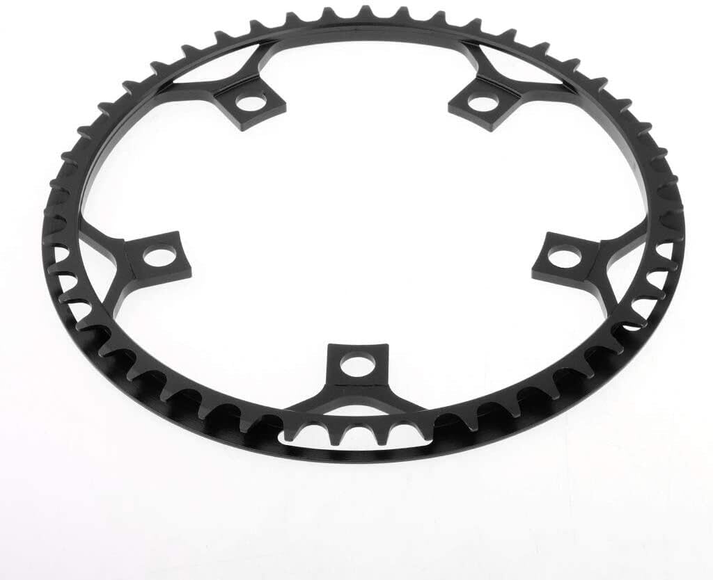 Pédalier de vélo pliable 130 BCD rond à vitesse unique 45T, 47T Pédalier de vélo pliable 130 BCD rond à vitesse unique 45T, 47T