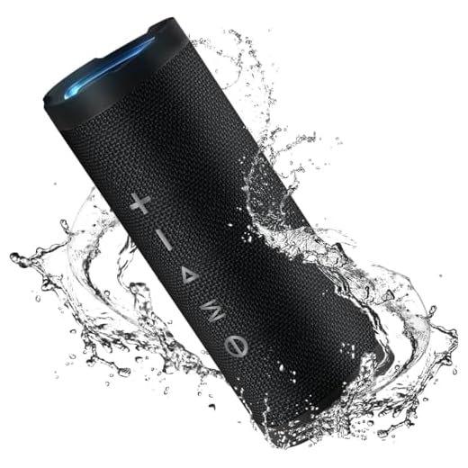 Vanzon Bluetooth Speaker, V40 Wireless Portable Bluetooth Speaker with IPX7 Waterproof, 24W HiFi Stereo Sound,24H Playtime, LED Lights and TWS Dual Pairing, Suitable for Travel,Home & Outdoors